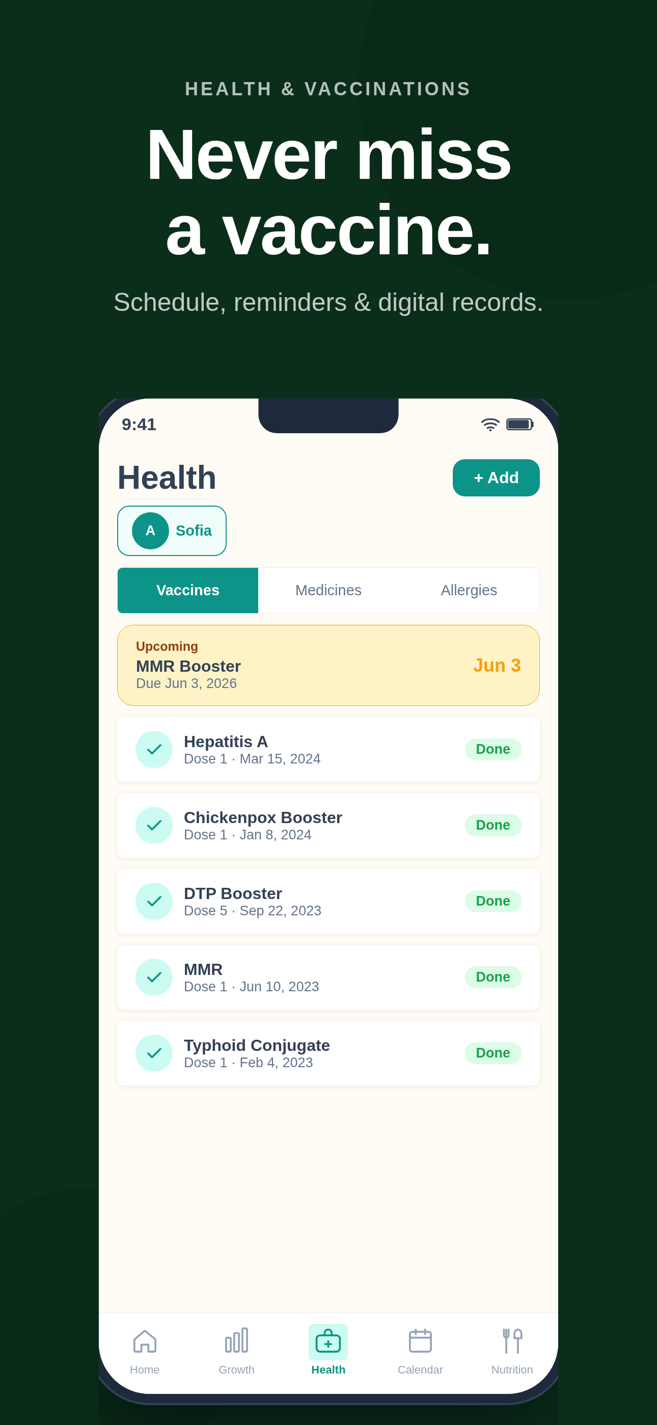 Parentchime health screen